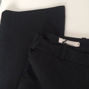 Katayone Adeli Gray Wool Flare Leg Dress Pants 2